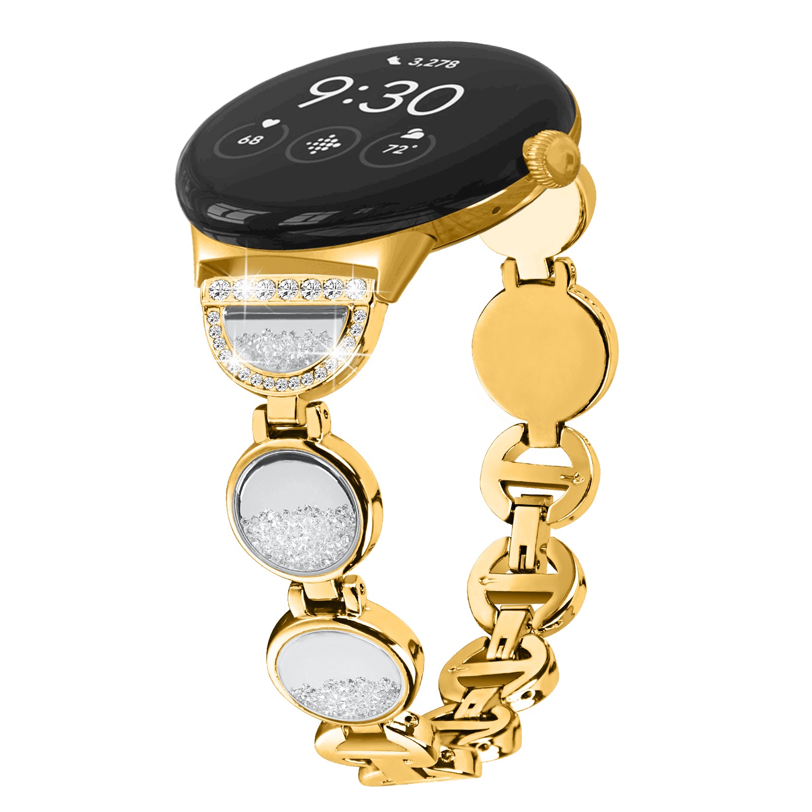 Quicksand Watch Band for Google Pixel Watch 2 Pixel Watch Rhinestone Decorated Watch Strap Quicksand Watch Band for Google Pixel Watch 2 Pixel Watch Rhinestone Decorated Watch Strap